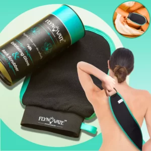 exfoliating glove with back scrubber